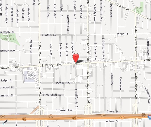 Location Map: 529 E Valley Blvd San Gabriel, CA 91776