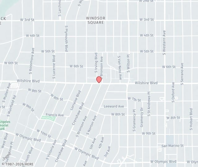 Location Map: 4160 Wilshire Blvd Los Angeles, CA 90010
